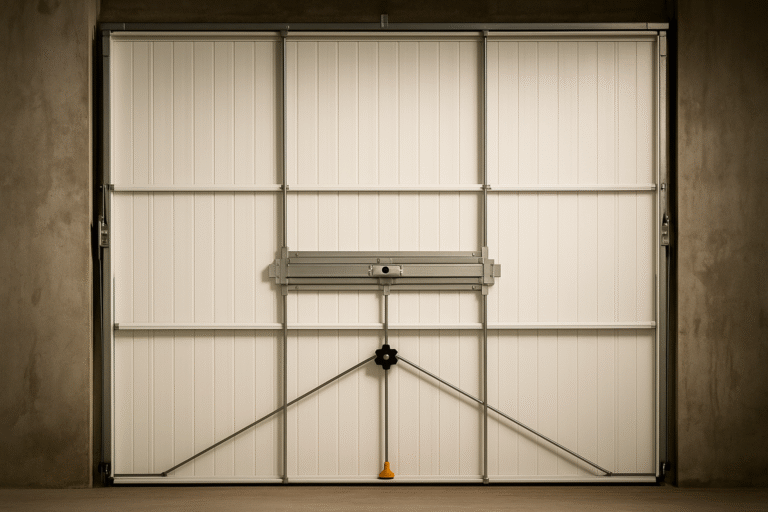 Installation d'une serrure 4 points sur porte de garage